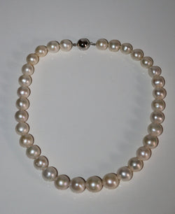 Collier De Grosses Perles De Culture Crème
