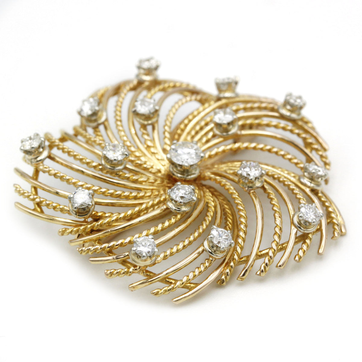 Broche - Or & Diamants