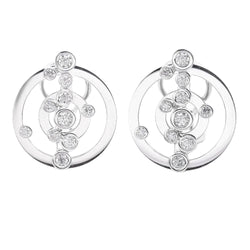 Boucles d'oreilles ADAGIO en or blanc et brillants d'occasion