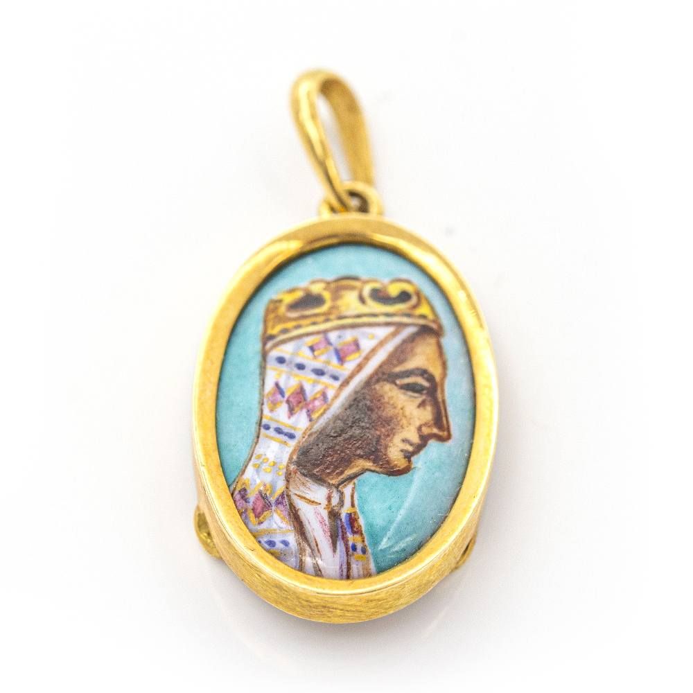 Médaille de Montserrat en or et émail d'occasion