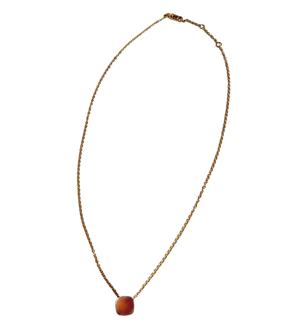 Collier POMELLATO Nudo Classic en or rose et quartz rose