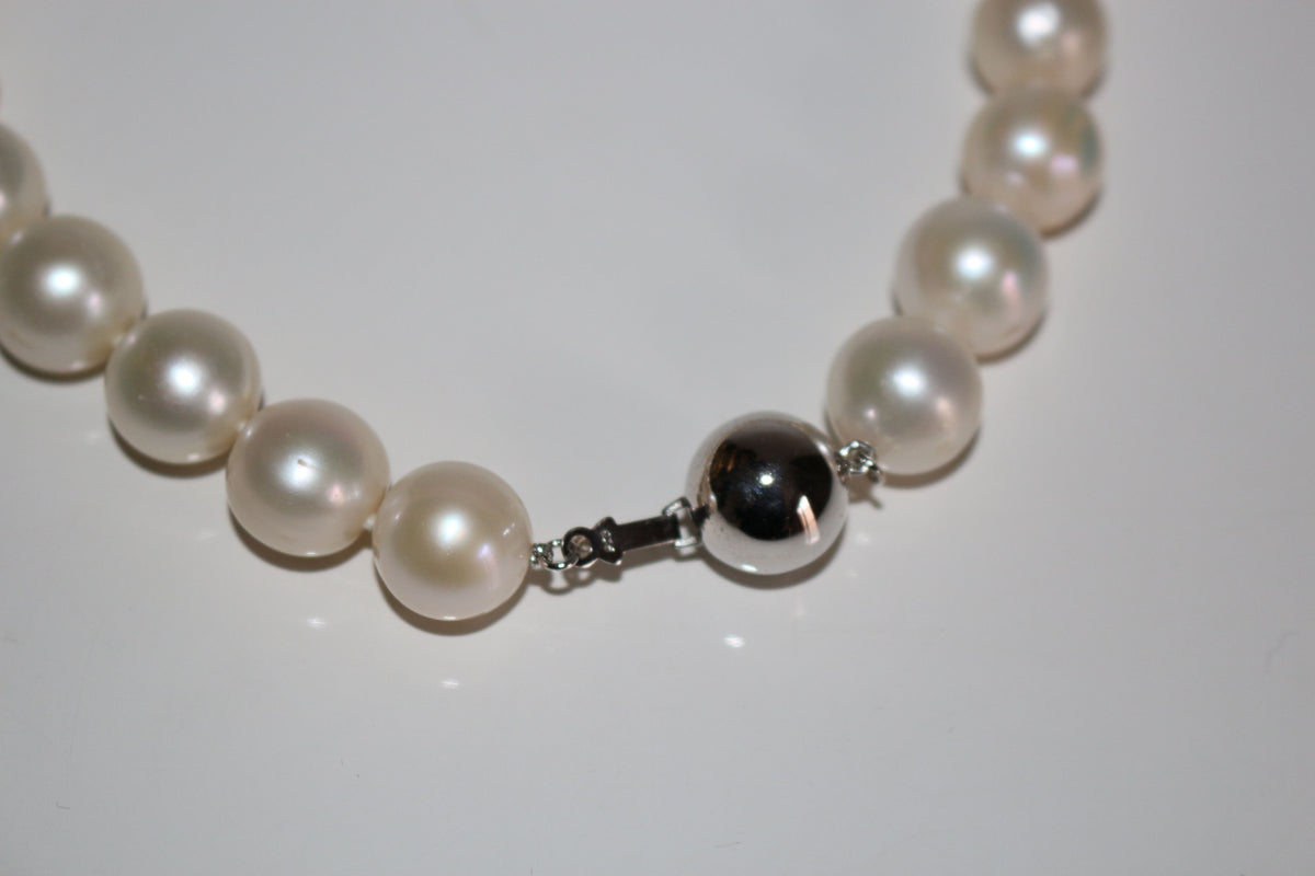 Collier De Grosses Perles De Culture Crème