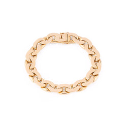 Bracelet Gourmette VAN CLEEF & ARPELS mailles arrondies en or jaune