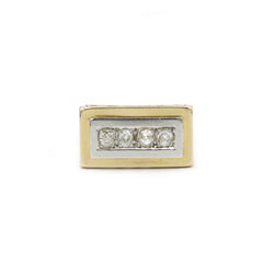 Bague - Or, Platine & Diamants