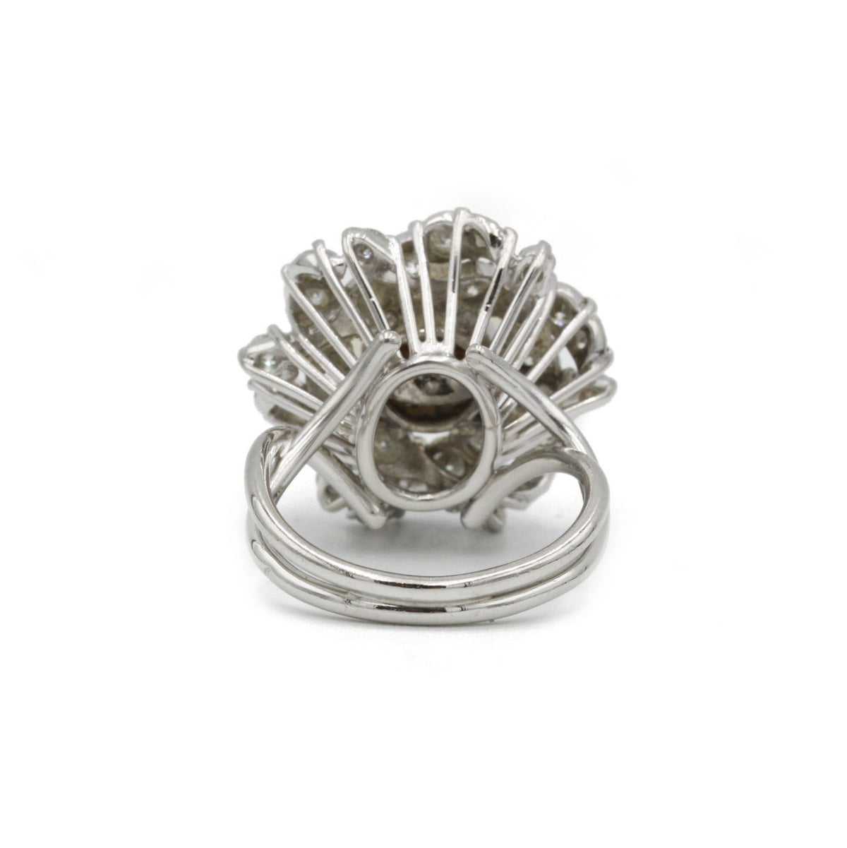 Bague - Platine, Diamants & Perle