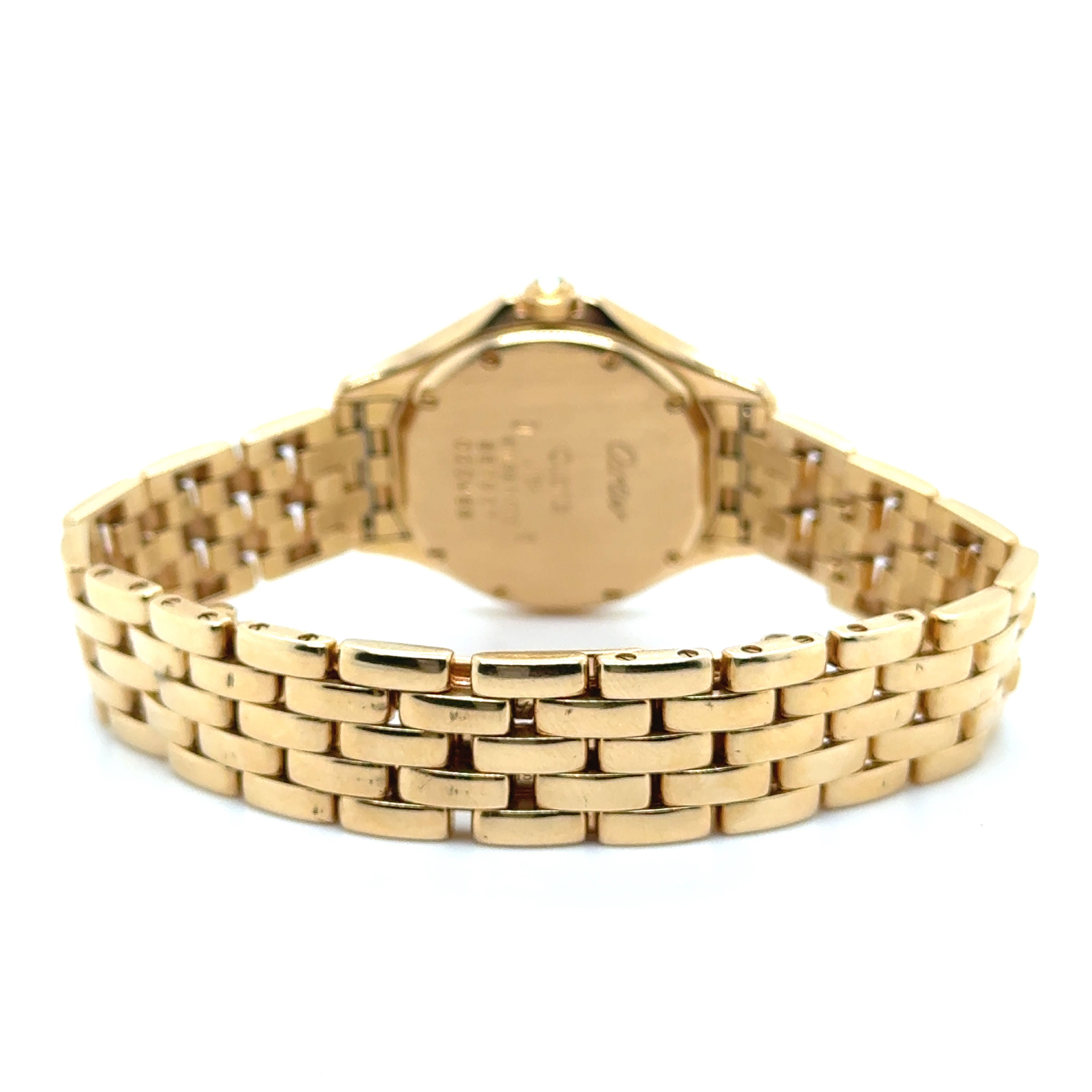 Cartier - Montre « Cougar » - Or Jaune et Diamants