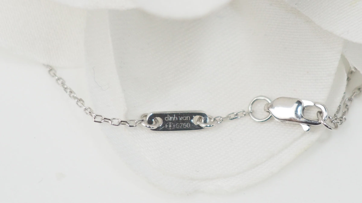 Collier Dinh Van Le Cube diamant en or blanc et diamant