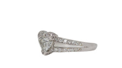Bague en or blanc et diamants
