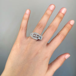 Bague - Or, Platine & Diamants