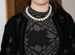 Collier De Grosses Perles De Culture Crème