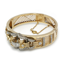 Bracelet TANK - Or, Platine & Diamants
