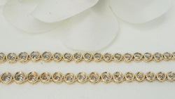 Collier rivière en or jaune et diamants