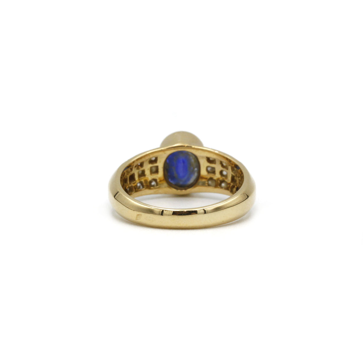 Bague - Or, Diamants & Saphir
