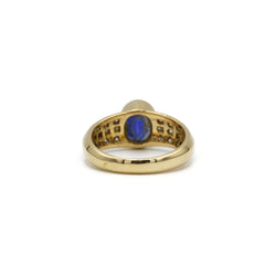 Bague - Or, Diamants & Saphir