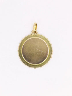 Médaille amour Augis Jumbo Plus qu'hier moins que demain or jaune diamant rubis - Castafiore