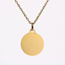 Médaille AP Vierge en prière en or jaune - Castafiore