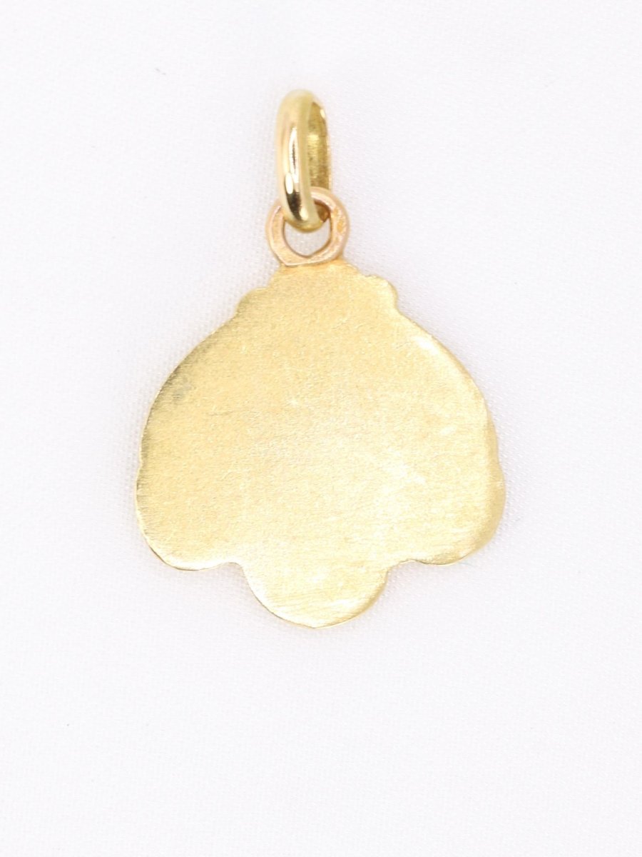 Médaille Art Nouveau femme de profil or jaune - Castafiore