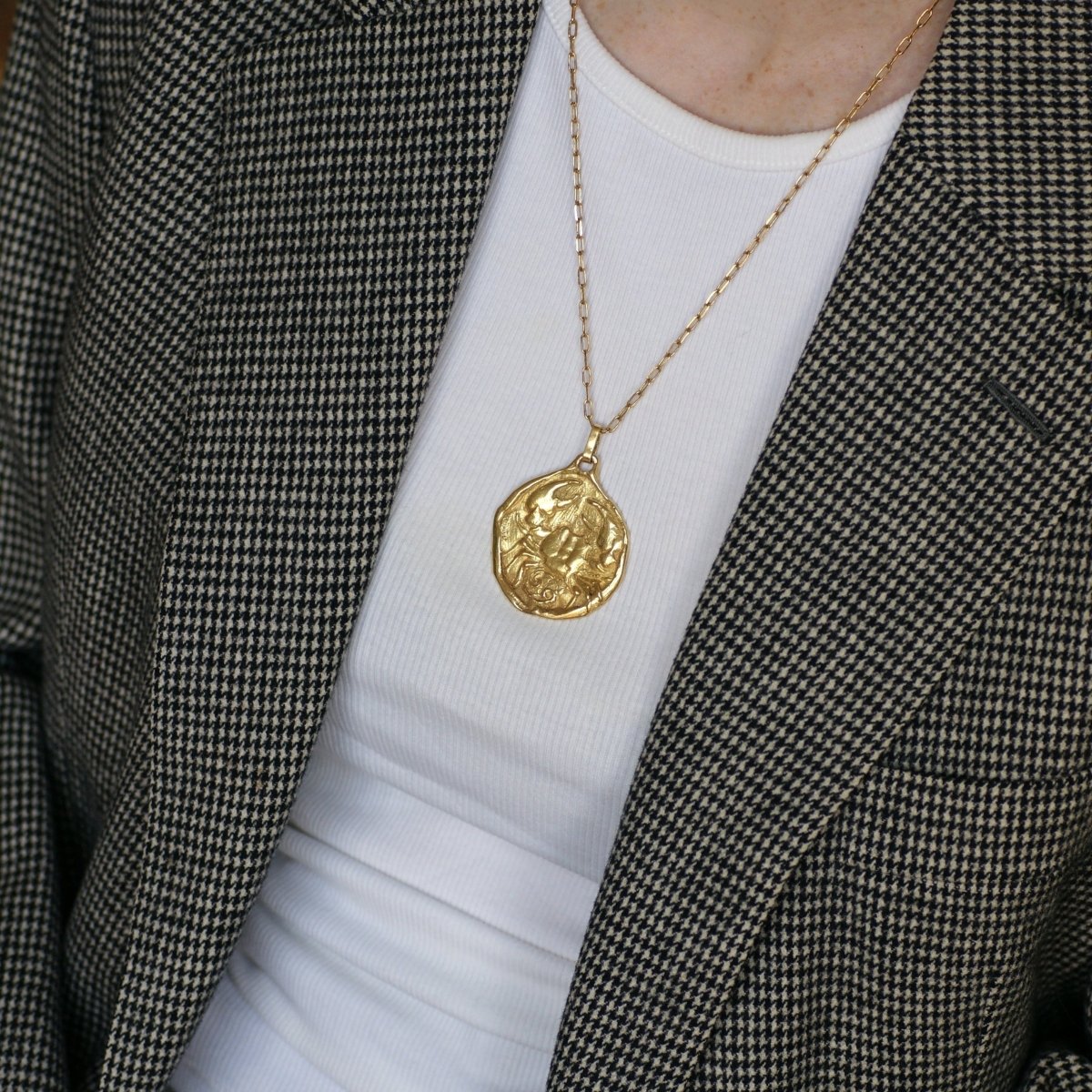 Médaille Astrologique Cancer en or jaune - Castafiore