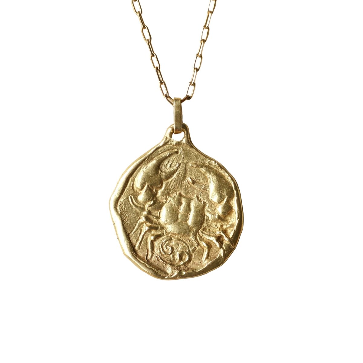 Médaille Astrologique Cancer en or jaune - Castafiore