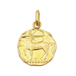 Médaille AUGIS "astrologique sagittaire" en or jaune - Castafiore