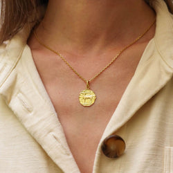 Médaille AUGIS "astrologique sagittaire" en or jaune - Castafiore