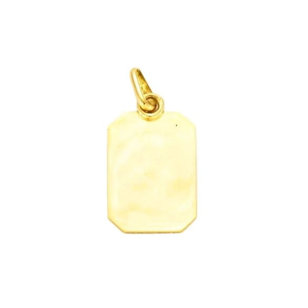 Médaille AUGIS "+ plus qu'hier - que demain" en or jaune, émail, et rubis - Castafiore