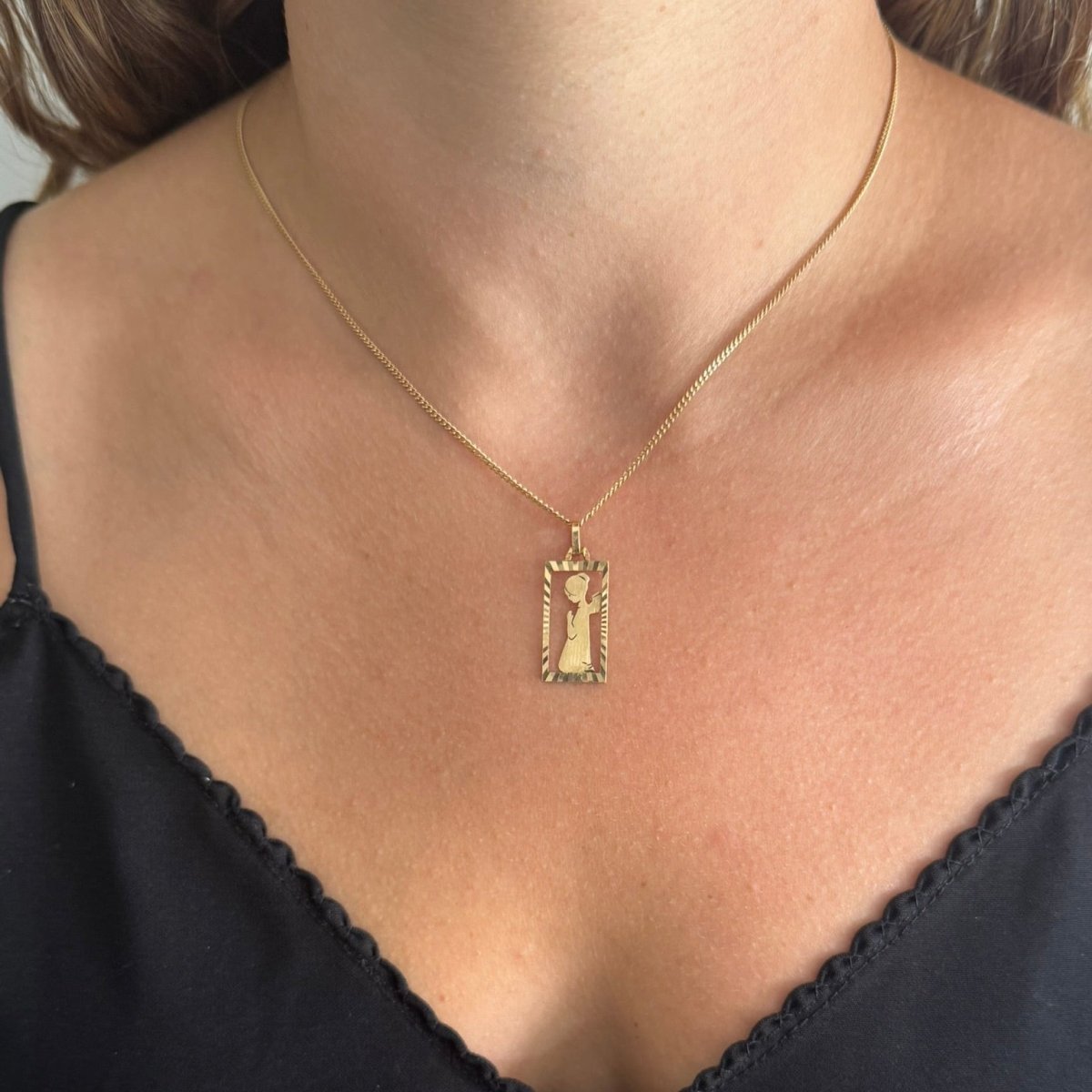 Médaille en or champagne - Castafiore