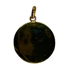 Médaille en or jaune 18 carats représentant Saint Michel signée L.Tricard, vers 1930 - Castafiore