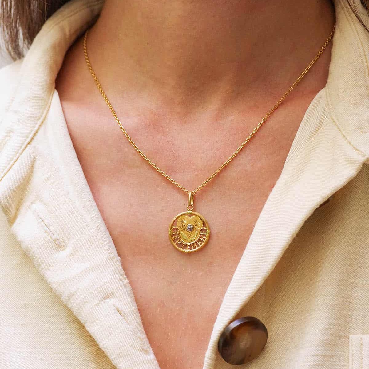 Médaille en or jaune - Castafiore