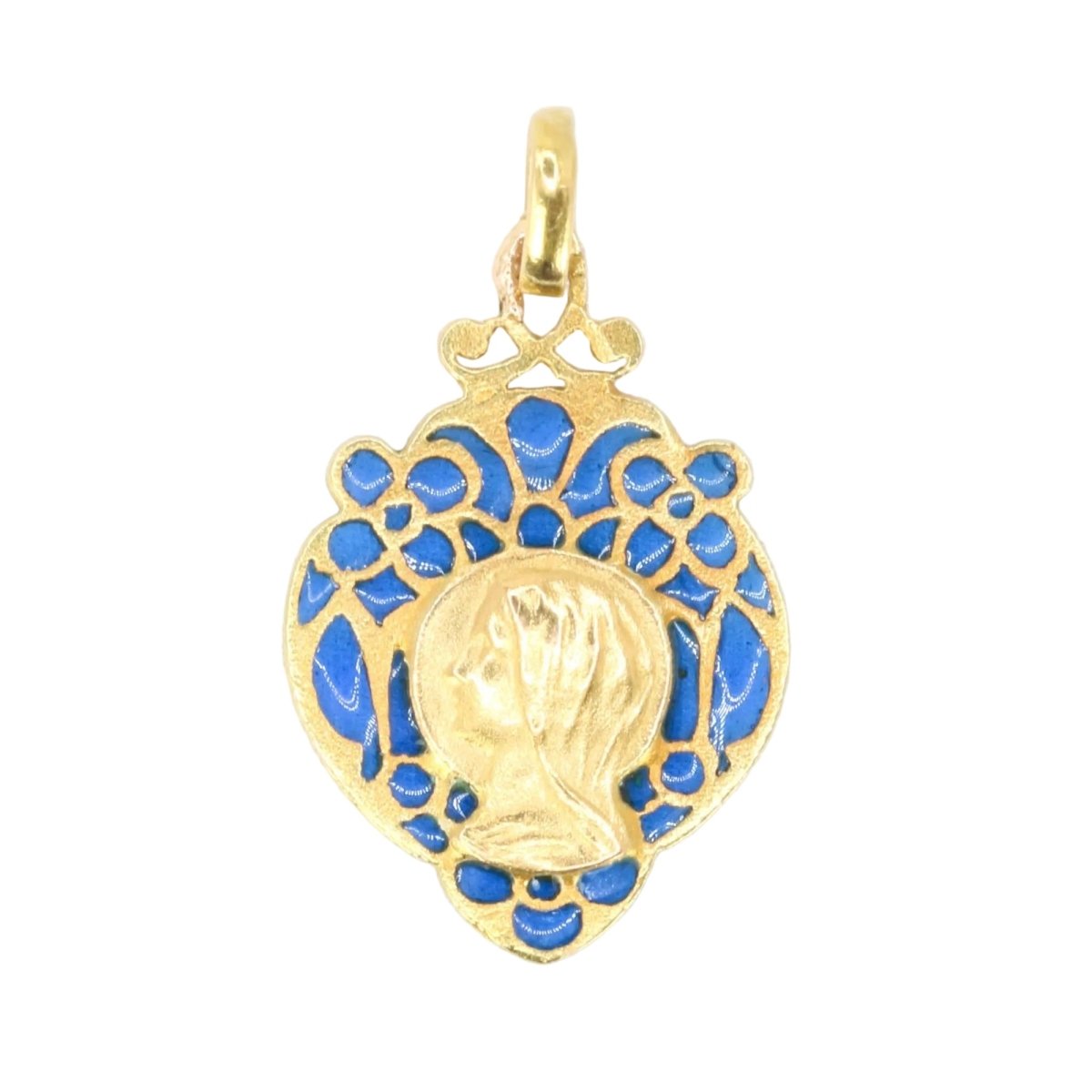 Médaille en or jaune et émail - Castafiore