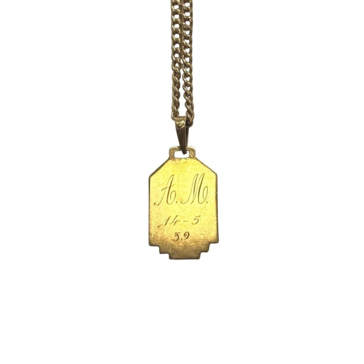Médaille en or jaune et nacre - Castafiore