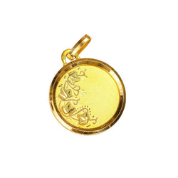 Médaille en or jaune et or vert