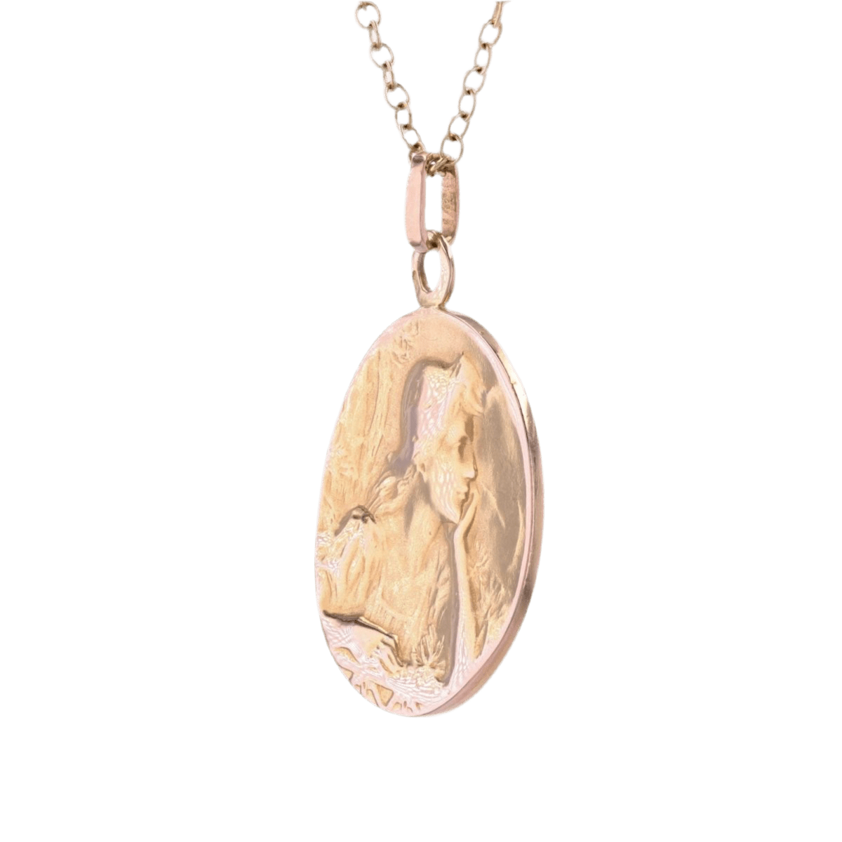 Médaille en or rose - Castafiore