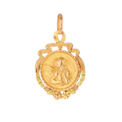 Médaille en or rose et or vert - Castafiore