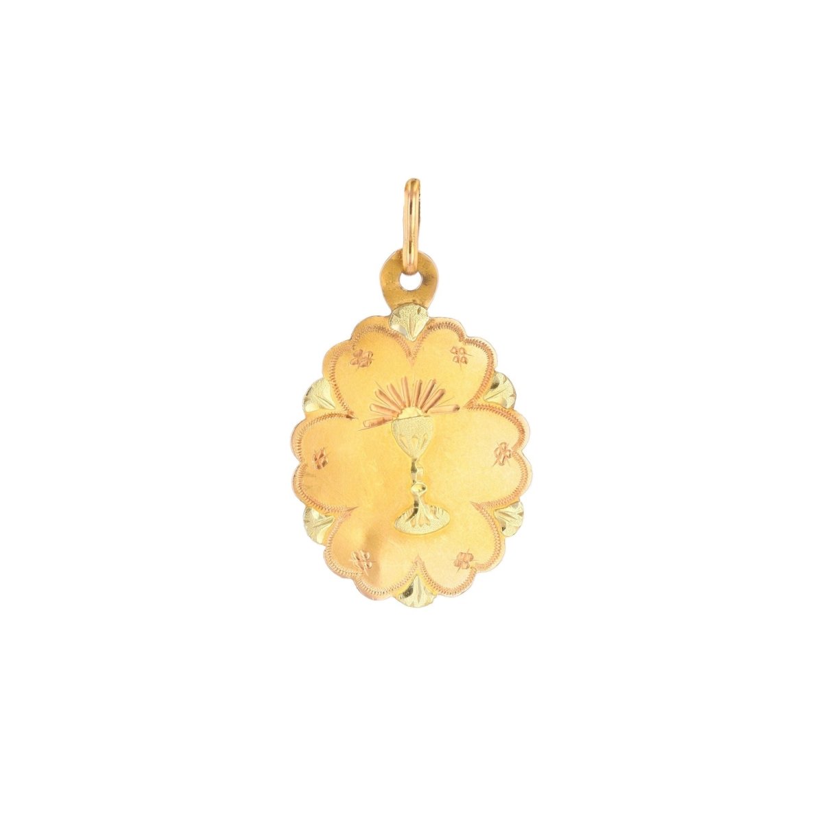 Médaille en or rose et or vert - Castafiore