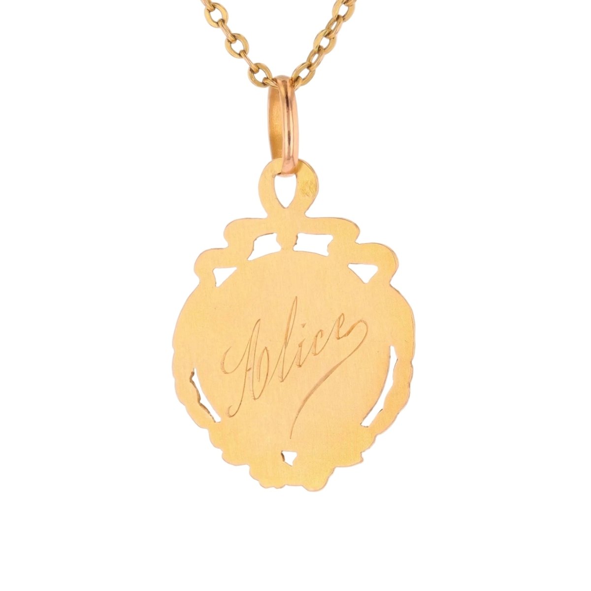 Médaille en or rose et or vert - Castafiore