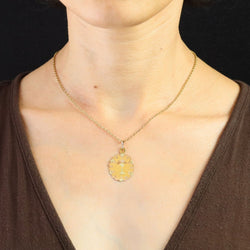 Médaille en or rose et or vert - Castafiore