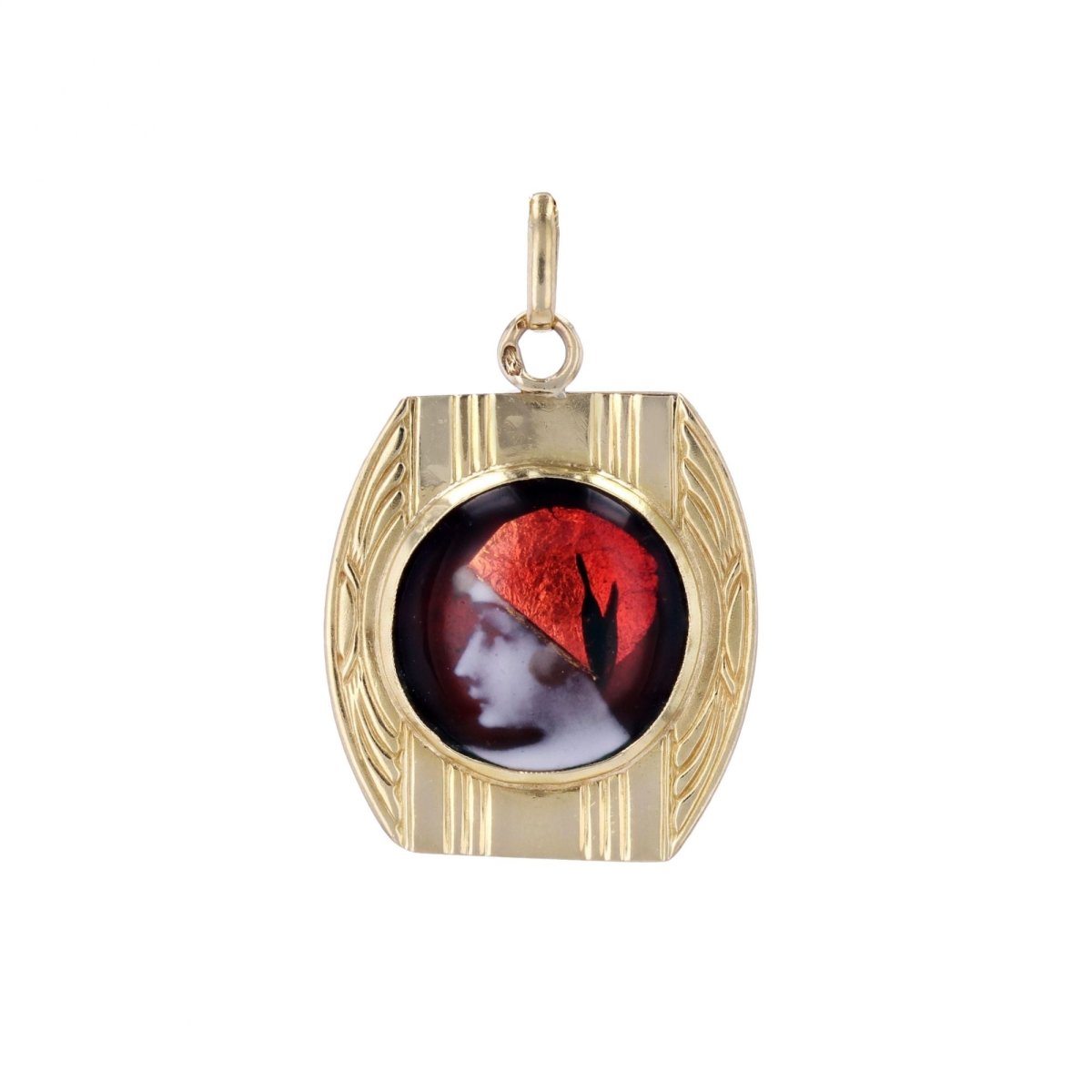 Médaille or et émail de Limoges - Castafiore