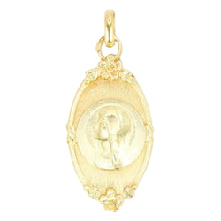 Médaille religieuse Art nouveau or jaune - Castafiore