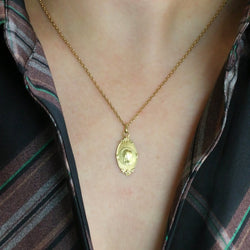 Médaille religieuse Art nouveau or jaune - Castafiore
