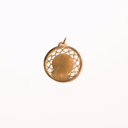 Médaille Vierge en or jaune et rose signée E.Dropsy - Castafiore