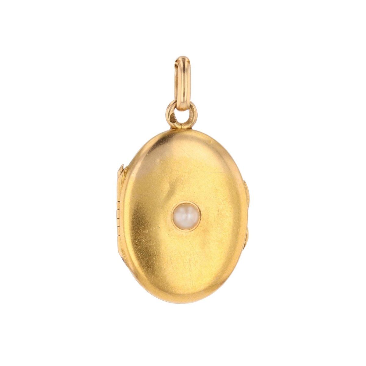 Médaillon en or jaune et perle - Castafiore