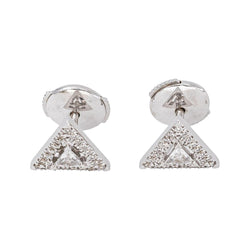 Messika Boucles d'oreilles Puces Théa Or blanc Diamant - Castafiore