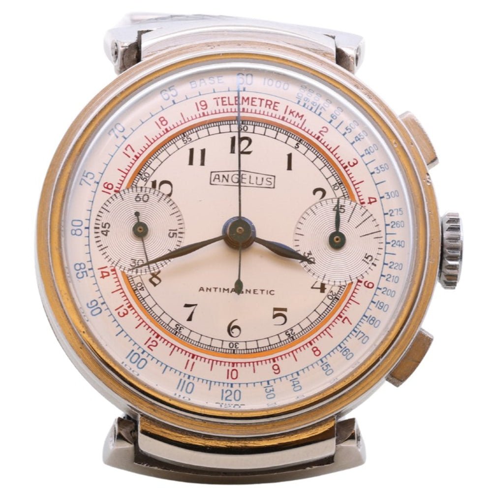 Montre ANGELUS "Chronographe" en cuir - Castafiore