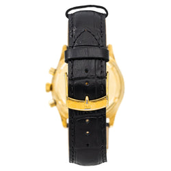 Montre Automatique ZENITH "El Primero" en or jaune et cuir - Castafiore