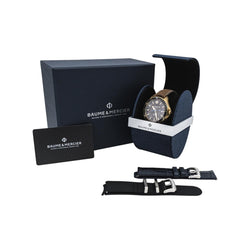 Montre BAUME & MERCIER "Clifton Club" en bronze et cuir - Castafiore