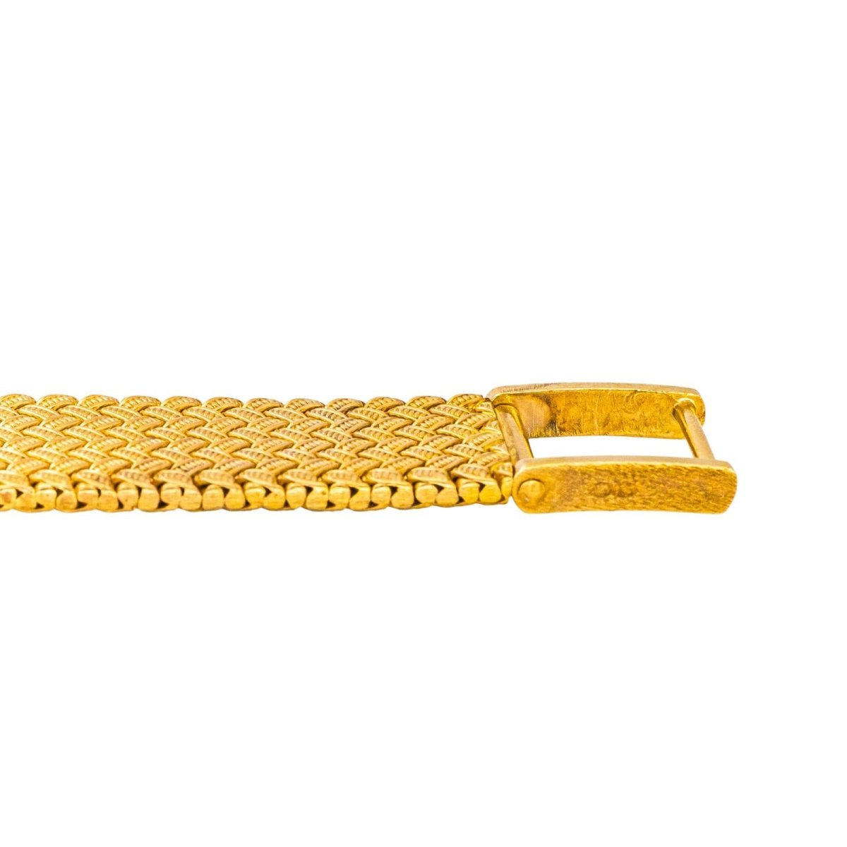 Montre BAUME & MERCIER en or jaune, quartz et diamants - Castafiore