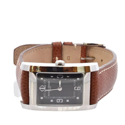 Montre BAUME & MERCIER "Hampton" en cuir et acier - Castafiore