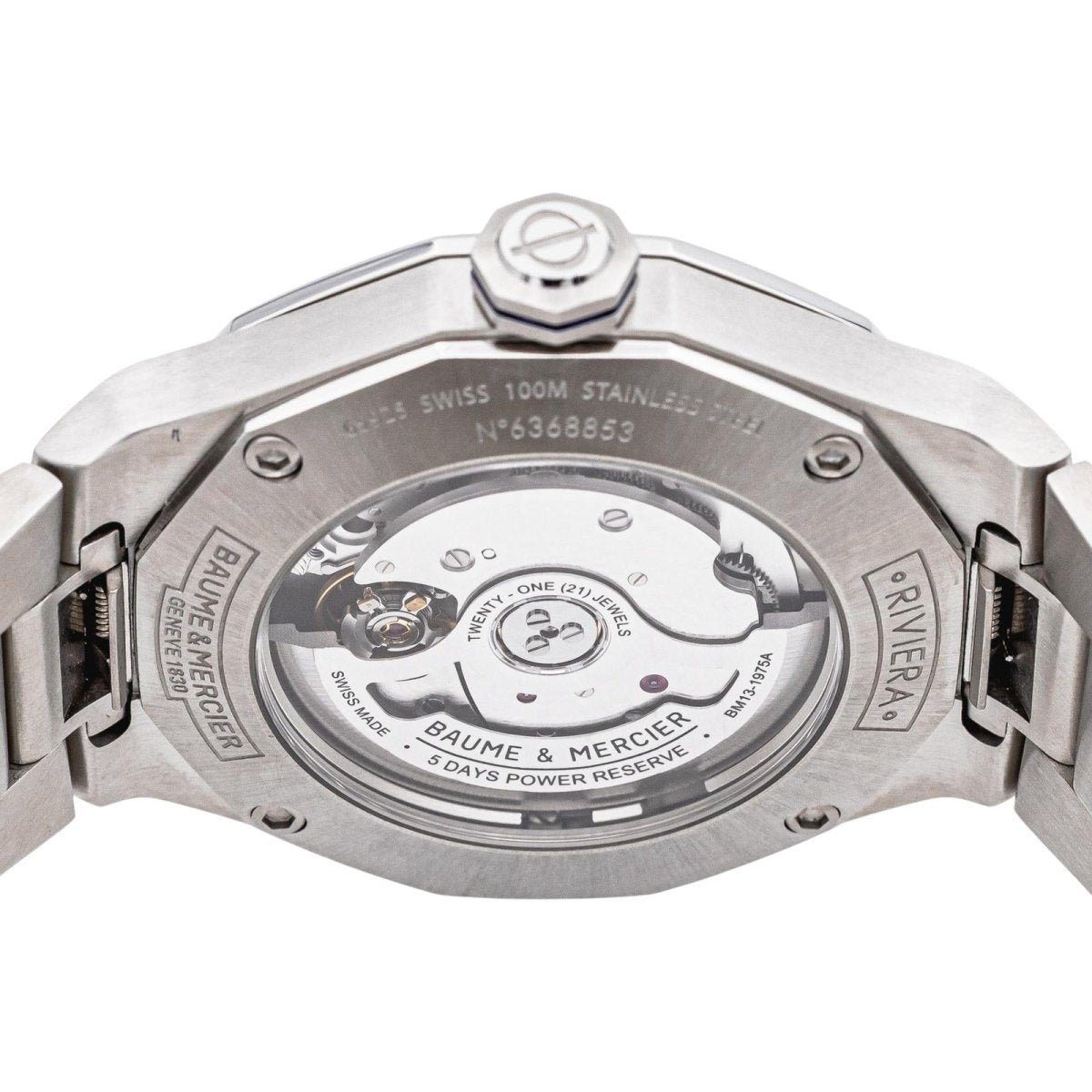 Montre BAUME & MERCIER "Riviera" en acier - Castafiore