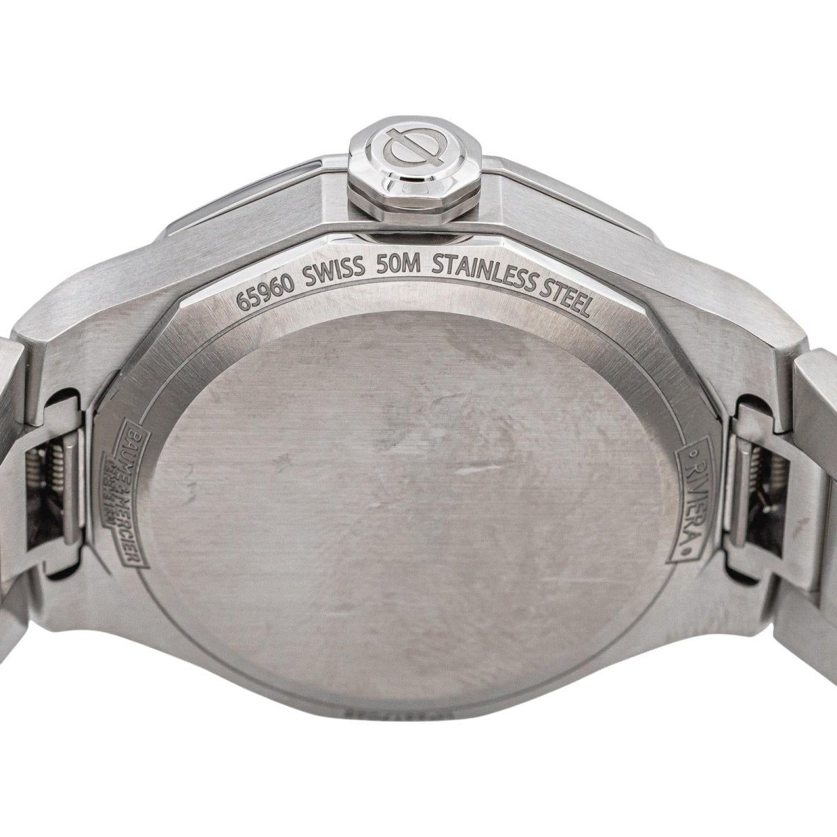 Montre BAUME & MERCIER "Riviera" en acier - Castafiore